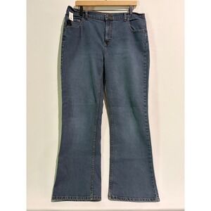 NorthCrest Dark Wash Denim Bootcut Jeans Size 16 Average Grunge Streetwear